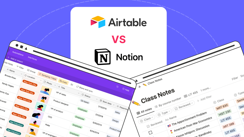 Airtable vs. Notion: Comparativa Completa — No Code Camp